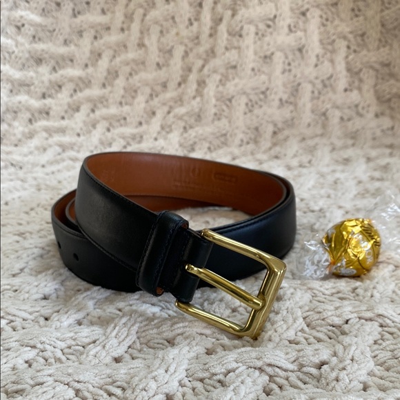 Coach Other - Coach Men Sz38 Leather Belt with Brass Buckle